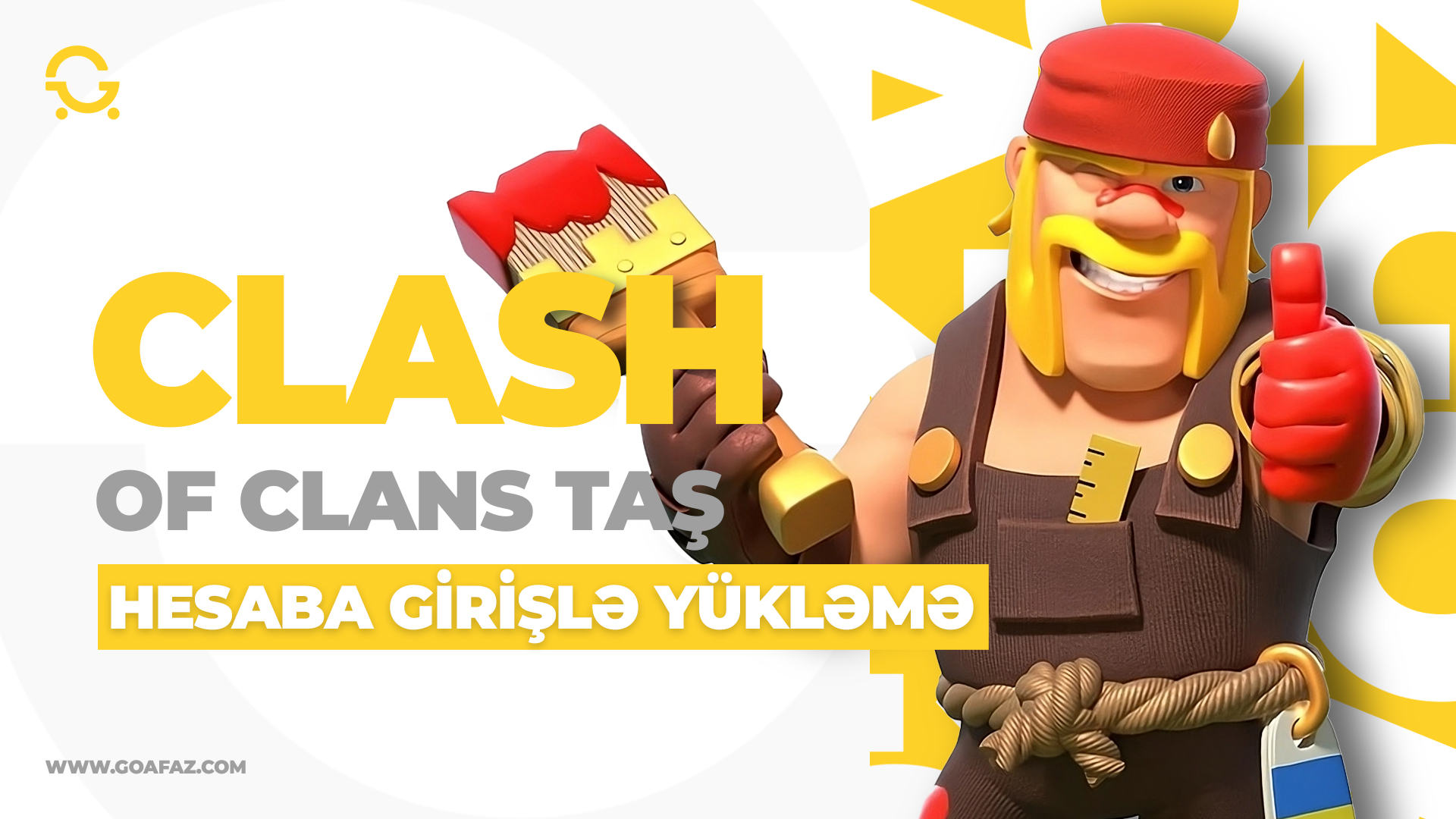 Clash Of Clans Taş ( Hesaba Giriş Yükləmə )
