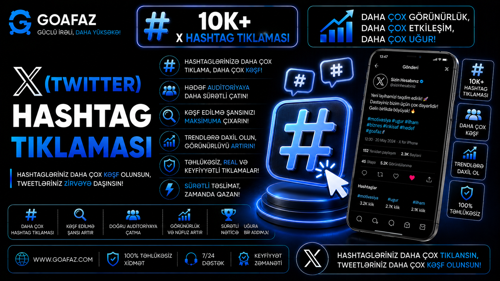 X Com Hashtag Tıklaması