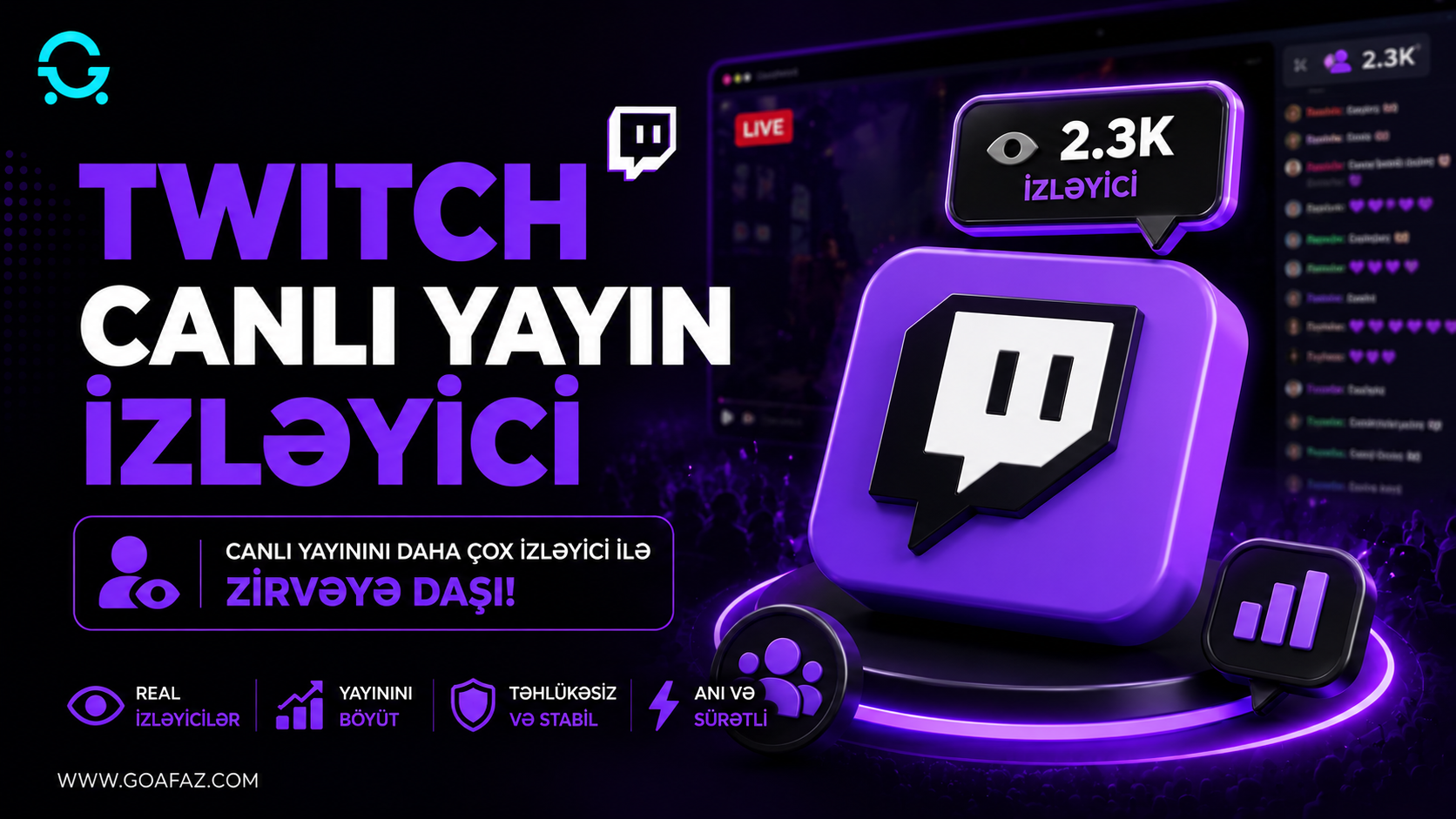 Twitch Canlı İzləyici