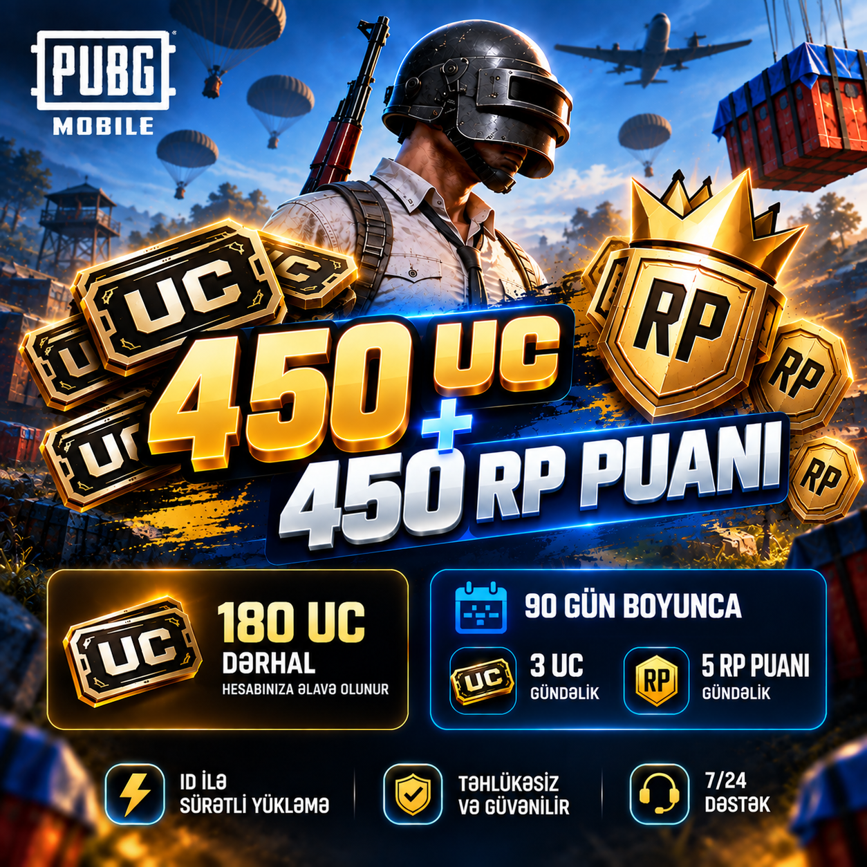 450 UC + 450 RP PUANI
