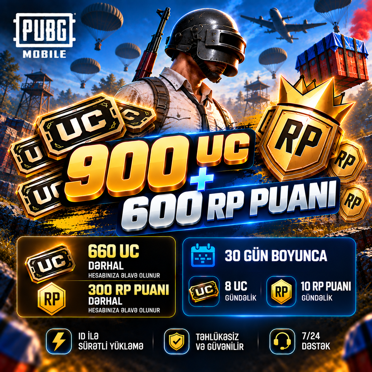 900 UC + 600 RP PUANI