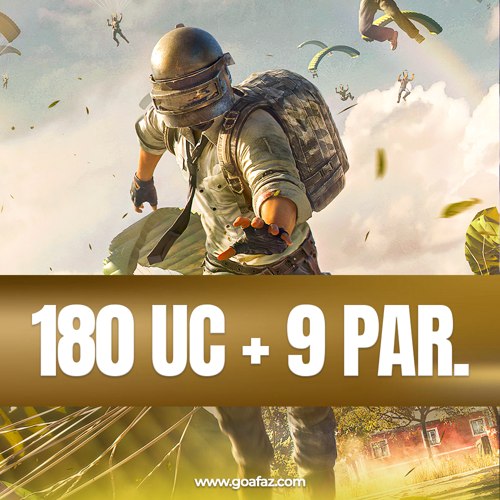 Pubg Mobile 180 UC + 9 Parçacık ( Geliştirilmiş Silah Malzemeleri Paketi )